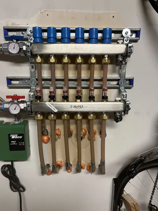 Plumber performing Gas Line Installation at a residential property in South Miami